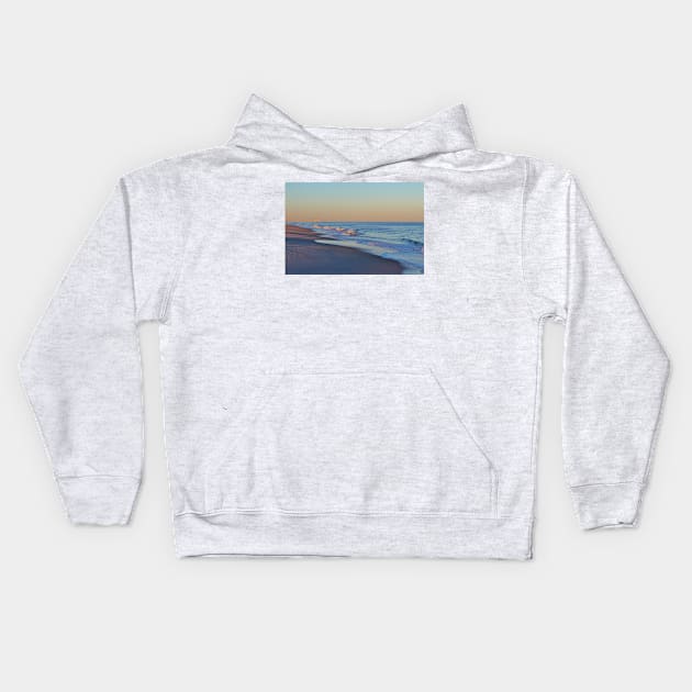 Beautiful Ocean In North Carolina Kids Hoodie by Cynthia48